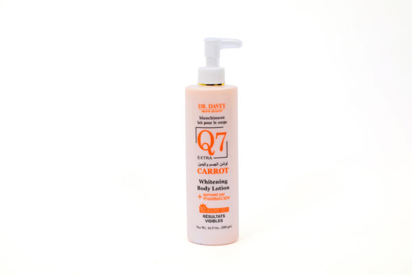 q7 carrot whitening body lotion